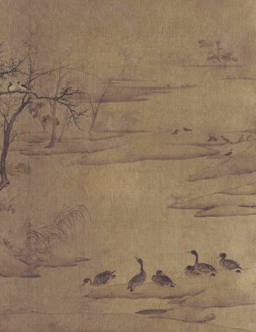Geese Descending on a Cold Shore